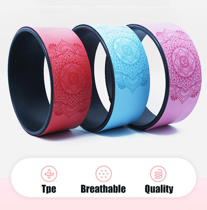 PU yoga wheels in multiple colors for yoga and Pilates