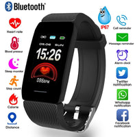 1.14 Smart Band Weather Display Blood Pressure Heart Rate Monitor Fitness Tracker Smart Watch Bracelet Waterproof Men Women Kids - Level Up Fitness Shop