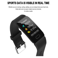 1.14 Smart Band Weather Display Blood Pressure Heart Rate Monitor Fitness Tracker Smart Watch Bracelet Waterproof Men Women Kids - Level Up Fitness Shop