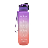 1L Tritan water bottle with time marker