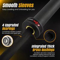 7ft Olympic Barbell 2000 lbs Capacity for Weightlifting