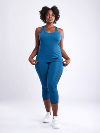 JupiterGear High-Waisted Pilates Leggings with Side Pockets & Mesh Panels