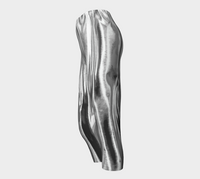 Women's Molten Silver Capri Yoga Leggings