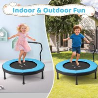 compact trampoline for children's recreational use