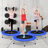 36 inch mini folding trampoline in blue