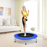 36 inch mini folding trampoline blue rebounder