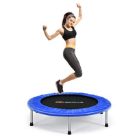 Blue 36 inch mini folding trampoline portable design