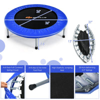 36 inch mini folding trampoline jumping mat