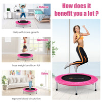 36 inch mini folding trampoline for recreational use