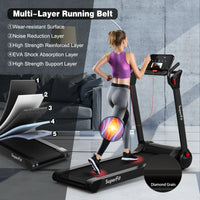 2.25 HP Electric Motorized Folding Running Treadmill Machine with LED Display