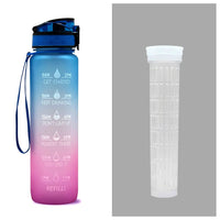 1L motivational water bottle for fitness
