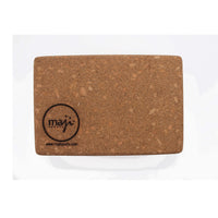 cork yoga block for stretching and fitness