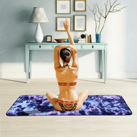 JupiterGear Tie Dye Yoga Mat Towel with Slip-Resistant Grip Dots