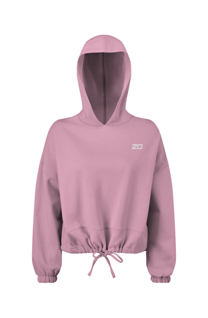 Cropped Oversize Hooded Sweatshirt