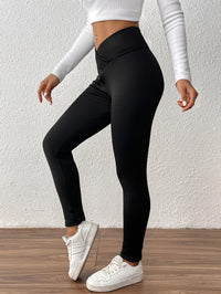 Popular Cross-Border Yoga Pants With Fleece, Cross High-Waisted, Breathable, Butt-Lifting, Tummy Control, Sports Outdoor Leggings For Women