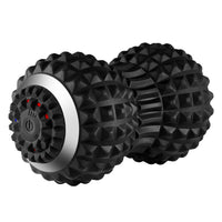 Black textured electric massage ball for muscle relief