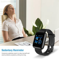Woman wearing IP67 fitness tracker smart bracelet