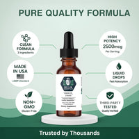 Vitamin B12 Liquid Drops – 2500 mcg methylcobalamin