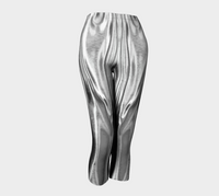 Women's Molten Silver Capri Yoga Leggings
