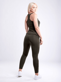 JupiterGear High-Waisted Pilates Leggings with Side Pockets & Mesh Panels