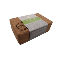 non-slip cork yoga block for balance and support
