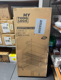 Yoga equipment storage rack package