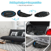 Mini fitness trampoline for indoor exercise