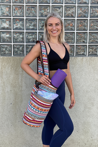 JupiterGear Yoga Mat Carrying Tote Bag with Large Size Pockets | Multipurpose and Fit Most Size Mats