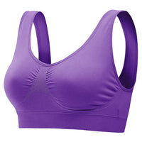 3 Pack Sport Bras For Women Seamless Wire-free Bra Light Support Tank Tops For Fitness Workout Sports Yoga Sleep Wearing