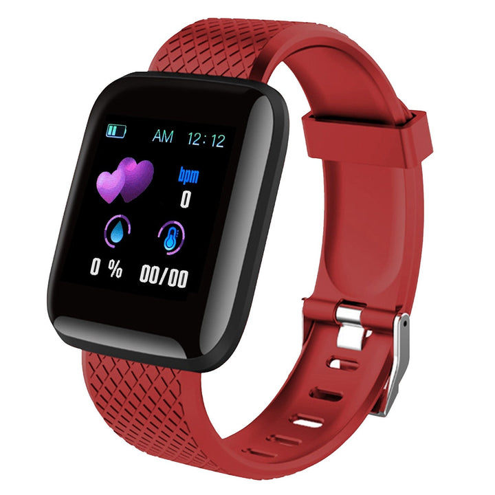 IP67 fitness tracker red smart bracelet