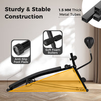 Adjustable Decline Sit Up Bench for Exercise for Home Gym with Speed Ball and 2 Resistance Bands
