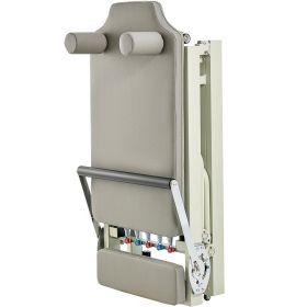 Folding Pilates Reformer Home Machine - folded for storage