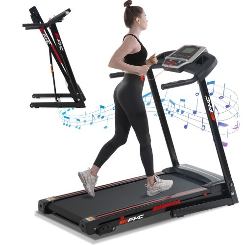 Folding Treadmill for Home with Bluetooth Speaker