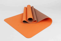 orange TPE non-slip yoga mat