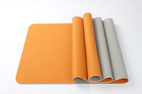 orange 2-tone yoga exercise mat