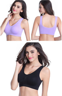 Seamless sports bra activewear model