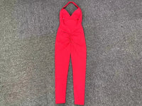 Women's Seamless Yoga Jumpsuits Sports Fitness Peach Hip-lifting Beauty Backless One-piece Pocket Tight Workout Gym Bodysuit