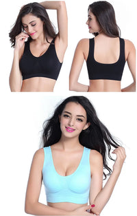 Seamless sports bra activewear model