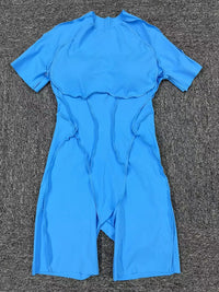 Short Jumpsuit Gym Clothes For Women Sportswear Fitness Overalls Backless Scrunch Booty Yoga Suit Sports Set Outfit