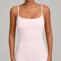 GYM Tank Top With Built In Bra women's Yoga clothing running Square Neck fitness vest beautiful back sports Workout