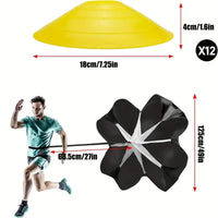 Football speed training parachute equipment