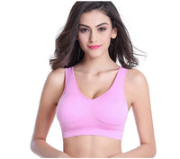 Female model wearing gym sports bra