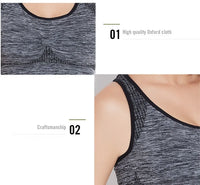 New Sports Bra Women Seamless Gym Jogging Crop Top Female Tops Yoga Fitness Shockproof Vest Sport Bras for Women Sutian Feminino
