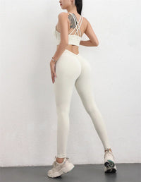 TRY TO BN Scrunch Leggings Back Butt V Yoga Pants Women Fitness Workout Gym Running High Waisted Trousers Jogging Active Tights