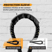 Battle Ropes with Protective Sleeve Home Gym Strength Training