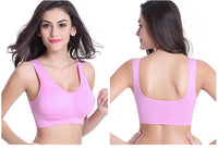 Women's seamless fitness sports bra