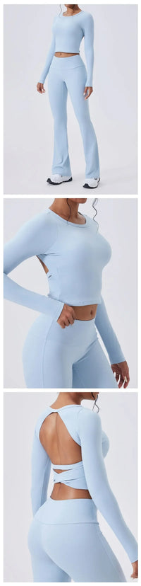 Women's Versatile Yoga Suit Set Tight Fitting and Beautiful Back High-end Sports Suit Outdoor Running and Leisure Fitness Suit