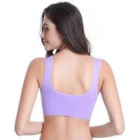 Women's seamless gym sports bra