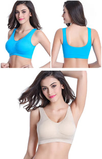 Women's push up fitness bra