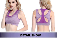 6 Colors Sports Bra Women Cross Hollow Back Gym Jogging Crop Top Female Tops Yoga Fitness Shockproof Vest Sport Bras for Women